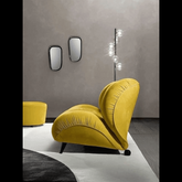 Trueliving Yellow Modern Chair Living Room H 34 x W 27 x D 31.5